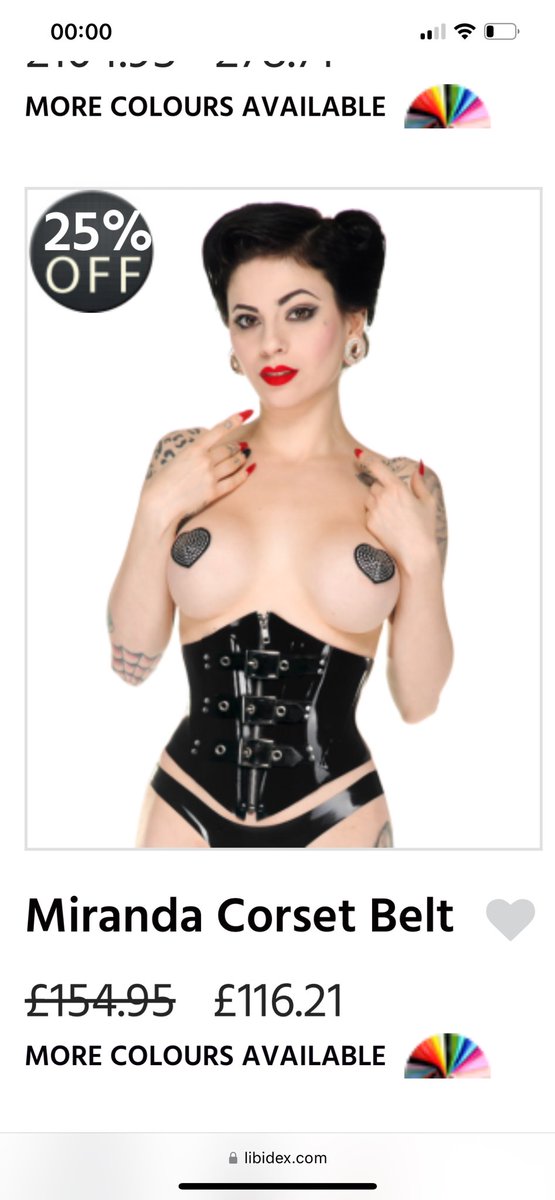 I want this corset and it’s on sale right now. Perfect time for you to buy me a Libidex gift card (email ivygehenna@gmail.com) so I can order this sexy latex corset 🥵 you just know Mistress will look perfect in this and a catsuit! 😈
