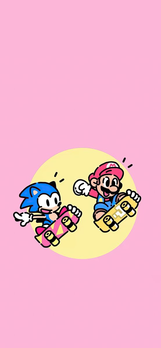 Papers_app's tweet photo. Minimal Wallpaper - Super Mario &amp; Super Sonic https://t.co/MHHNfWCiQ7
