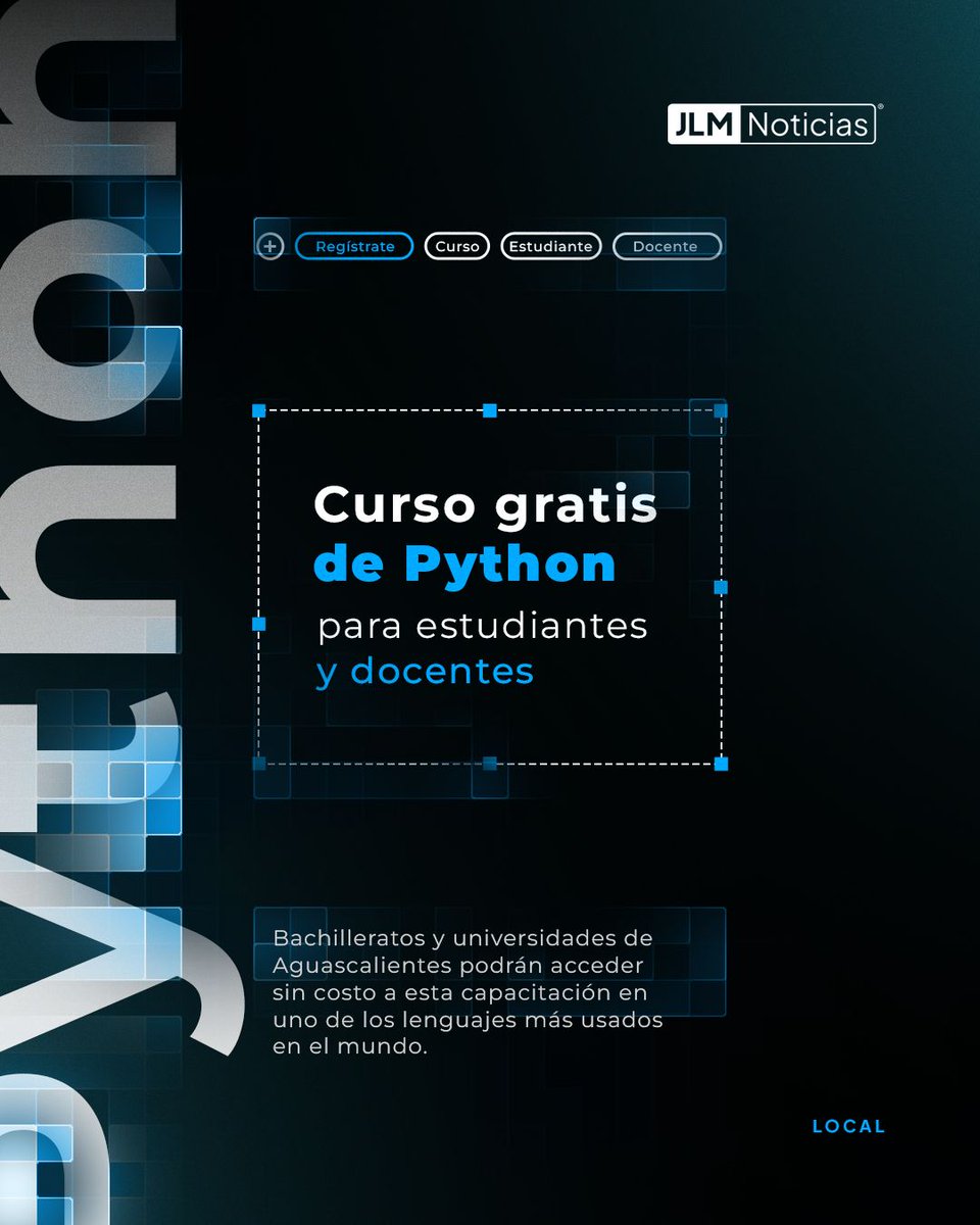 JLMNoticias's tweet image. Domina una de las herramientas más poderosas del futuro.
🔗 Regístrate en upa.edu.mx/capacitate_en_…
📲 Comparte esta oportunidad con tus compañeros
#JLMNoticias #Educación #Python #Programación #CursoGratis #Aguascalientes #Innovación #Tecnología