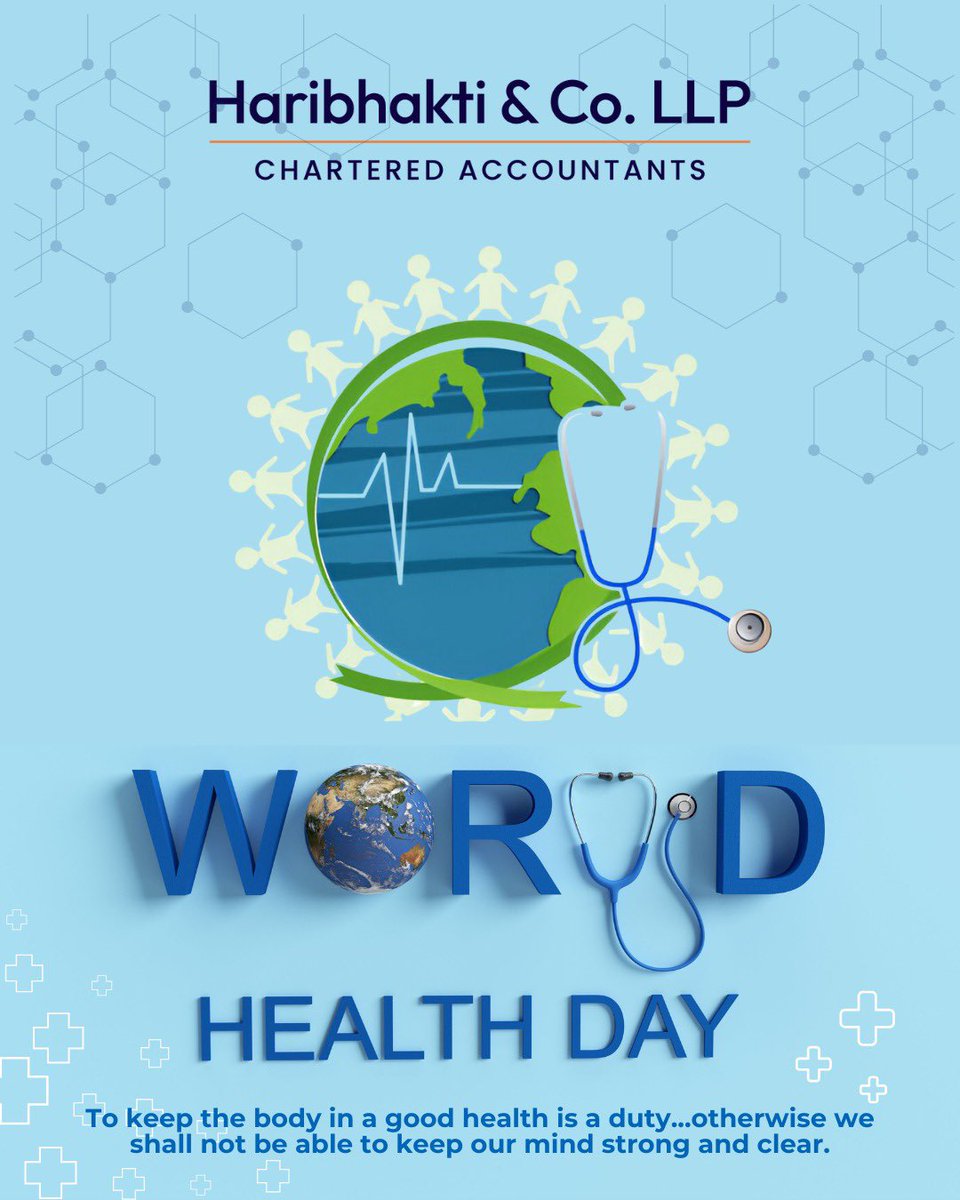 HaribhaktiAndCo's tweet photo. Strong minds start with healthy bodies.

🌍 This #WorldHealthDay, we’re reminded: health is a responsibility, not just a benefit.

At Haribhakti &amp; Co. LLP, we believe clarity, ethics &amp; excellence begin with balance.

💙 Your mission depends on your wellbeing.

#HCO https://t.co/fce4Mjj5Tu