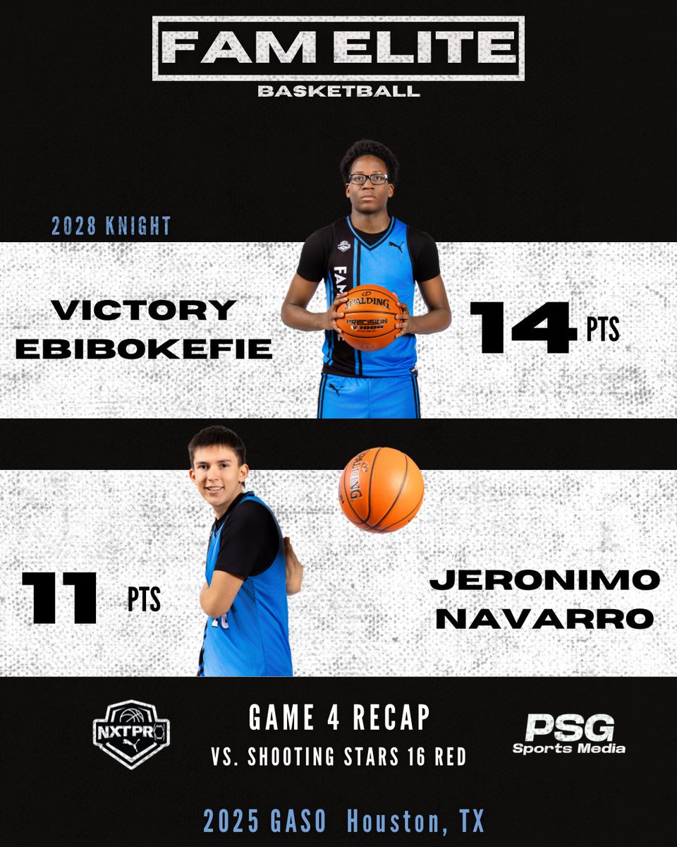 Houston FAM Elite (@famelitembb) on Twitter photo FAM Elite 2028 Knight finish off the <a href="/TexasHoopsGASO/">TexasHoops/GASO ๐</a> going 2-2. Here are some Player Recaps from the weekend. Great job, FAM! Next stop, Norman, Oklahoma April 18th-20th!
<a href="/GASOBlue/">Blue Zertuche ๐</a>
<a href="/GASOTim/">Tim Littlefield</a>
<a href="/GASOMass/">Ryan Massad ๐</a>
<a href="/EthanPiechota/">Ethan Piechota</a> FAM Elite 2028 Knight finish off the <a href="/TexasHoopsGASO/">TexasHoops/GASO ๐</a> going 2-2. Here are some Player Recaps from the weekend. Great job, FAM! Next stop, Norman, Oklahoma April 18th-20th!
<a href="/GASOBlue/">Blue Zertuche ๐</a>
<a href="/GASOTim/">Tim Littlefield</a>
<a href="/GASOMass/">Ryan Massad ๐</a>
<a href="/EthanPiechota/">Ethan Piechota</a>