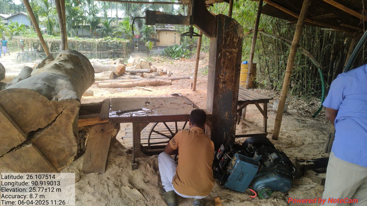 In our continued efforts to curb illegal activities, two illegal band saw mills were seized from Baghmara Char area of Barpeta by our team led by Abhinab Barua, AFS, Range Officer of Barpeta Road range. 

<a href="/himantabiswa/">Himanta Biswa Sarma</a> <a href="/cmpatowary/">Chandra Mohan Patowary</a>