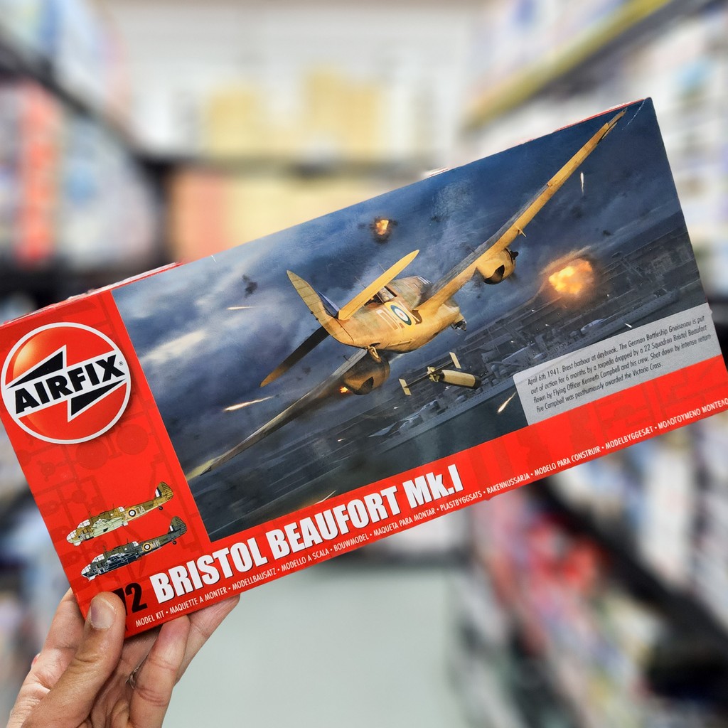 hearnshobbies's tweet image. The Airfix 1/72 Bristol Beaufort Mk.1 brings to life the only monoplane torpedo bomber designed for the RAF. 

From mine-laying to taking on Axis warships, the Beaufort played a crucial yet often overlooked role in the war. ✈️💥 

#airfix #wwiiaircraft #scalemodelkits