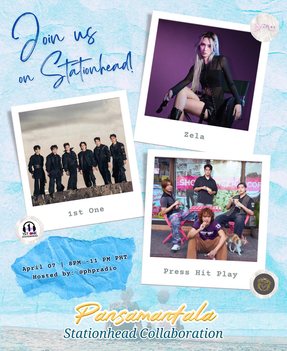 [🎧] PANSAMANTALA STATIONHEAD COLLAB

Join us later on Stationhead for our stream collab with <a href="/1stOneSHTeam/">1ST ONE SH TEAM • KUNG SAAN SAAN 🪁</a> and <a href="/Zela_Updates/">Zéla's Streaming Team</a>! 💛✨

TONIGHT | 8PM - 11 PM PHT
🔗 stationhead.com/phpradio

#PHPRadio #PANSAMANTALA
#Press_Hit_Play <a href="/PressHitPlay/">Press Hit Play Official</a>
#1stOne #Zéla