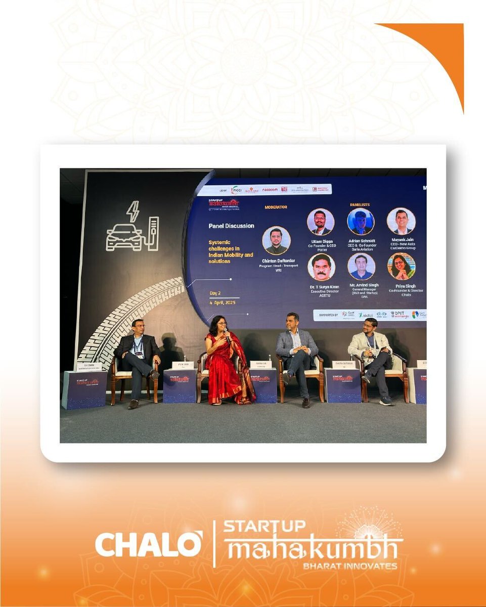 Chalo (@chaloapp) on Twitter photo What a phenomenal session at <a href="/StartupMhakumbh/">Startup Mahakumbh</a> 2025! ๐ฅ
Our Co-founder & Director, <a href="/priyamohit/">Priya Singh</a>, took the stage to discuss "๐๐ฒ๐ฌ๐ญ๐๐ฆ๐ข๐ ๐๐ก๐๐ฅ๐ฅ๐๐ง๐ ๐๐ฌ ๐ข๐ง ๐๐ง๐๐ข๐๐ง ๐๐จ๐๐ข๐ฅ๐ข๐ญ๐ฒ ๐๐ง๐ ๐๐จ๐ฅ๐ฎ๐ญ๐ข๐จ๐ง๐ฌ." ๐
Here is what she covered:
โ
City governments What a phenomenal session at <a href="/StartupMhakumbh/">Startup Mahakumbh</a> 2025! ๐ฅ
Our Co-founder & Director, <a href="/priyamohit/">Priya Singh</a>, took the stage to discuss "๐๐ฒ๐ฌ๐ญ๐๐ฆ๐ข๐ ๐๐ก๐๐ฅ๐ฅ๐๐ง๐ ๐๐ฌ ๐ข๐ง ๐๐ง๐๐ข๐๐ง ๐๐จ๐๐ข๐ฅ๐ข๐ญ๐ฒ ๐๐ง๐ ๐๐จ๐ฅ๐ฎ๐ญ๐ข๐จ๐ง๐ฌ." ๐
Here is what she covered:
โ
City governments
