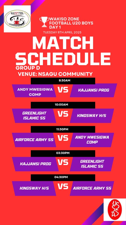 We start our Road2Ngora struggle with Kings Way High School tomorrow Tuesday at Nsagu Community playground in Nsangi Zone. May Allah guide us

<a href="/USSSAOnline/">Uganda Secondary Schools Sports Association</a> <a href="/HamiduSsenkaaba/">Ssenkaaba Hamidu</a>