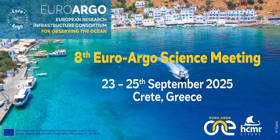 The call for abstracts for the 8th Euro-Argo Science Meeting is open!

If you’re using #argofloats data in your activities, why not submit an abstract? 

🗓️ Abstract deadline: April 25
📍 Meeting: September 23-25 in Crete, Greece

More details 👇
euro-argo.eu/News-Meetings/…