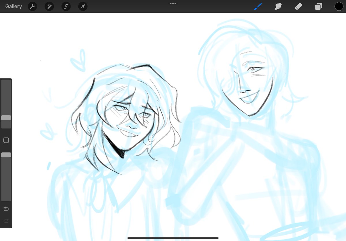 daily_sirius's tweet image. bonus sirinoel/noelsiri for today 

he’s infatuated with him. it’s as if he’s cuddling and loving with his eyes.