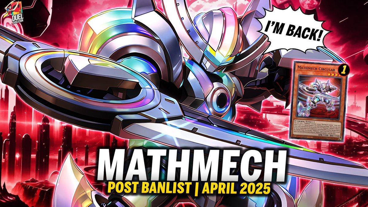 Duel_Enter's tweet photo. Ladies and Gentlemen!
Deck Mathmech Post Banlist |EDOPRO| Replays ๐ท + Decklist ๐ท
Link: https://t.co/ZlUgjjfA1l
#yugioh #Masterduel #Mathmech https://t.co/PFaOqfzgP2