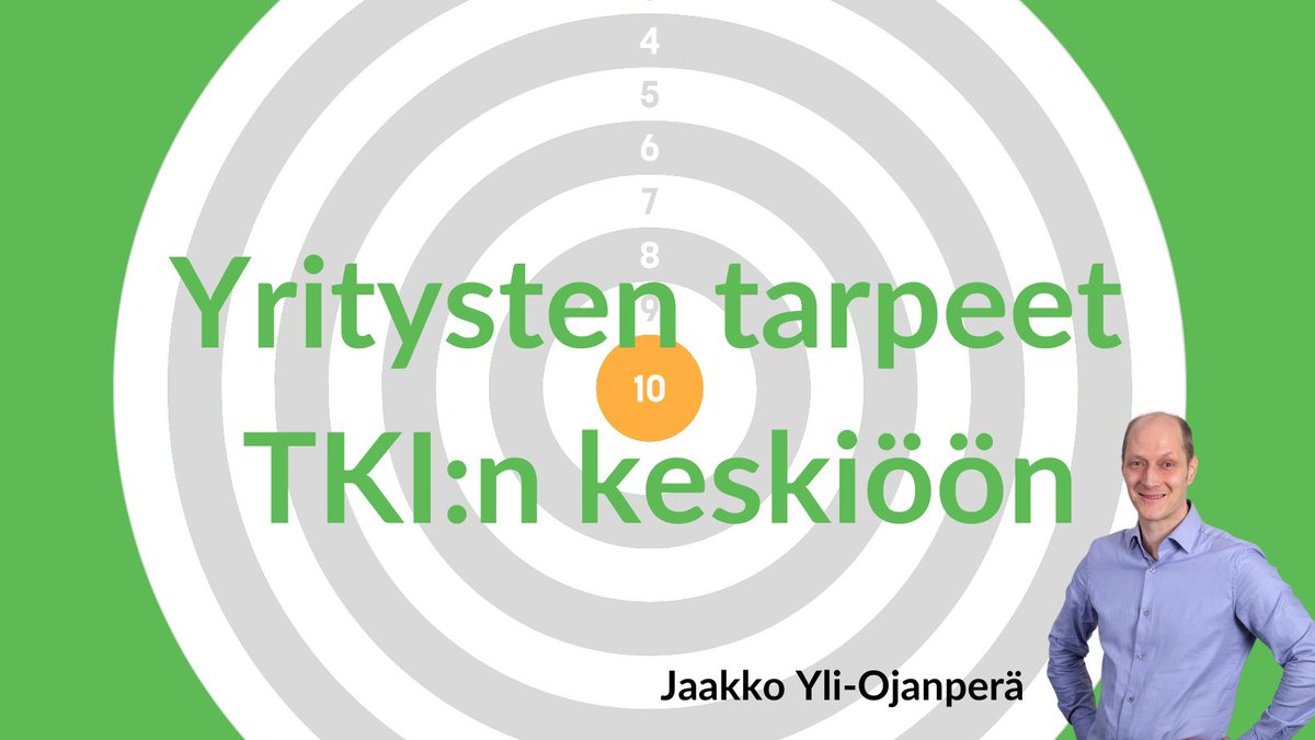 Etelä-Pohjanmaan korkeakouluyhdistyksen toiminnanjohtaja Jaakko Yli-Ojanperä kutsuu viikon #Epanet-puheenvuorossa  mukaan kehittämään uudenlaista, yrityslähtöistä  TKI-toimintamallia.  epky.fi/epanet/ajankoh…
