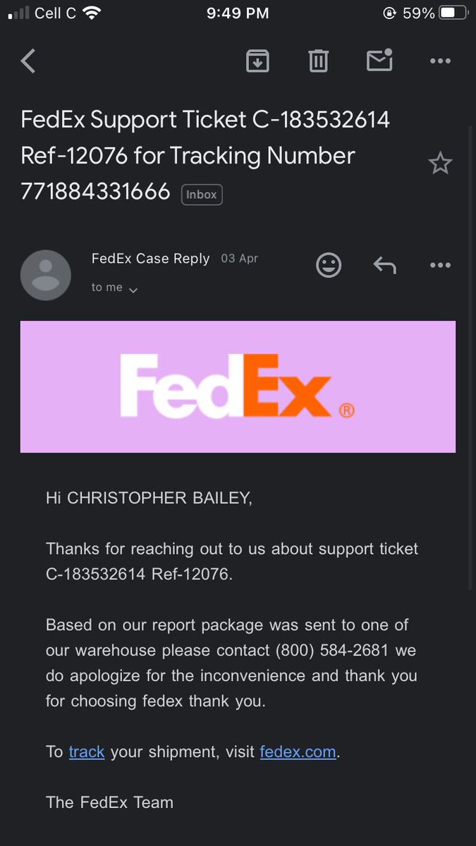 Glorious450's tweet photo. @FedExHelp I have been having the same problem over and over and over .. each time I call this number to get my package .. they tell me to reach out to Michelle and I have been unable to get hold of her .. please help me @FedExHelp https://t.co/zWLUVuhJu9