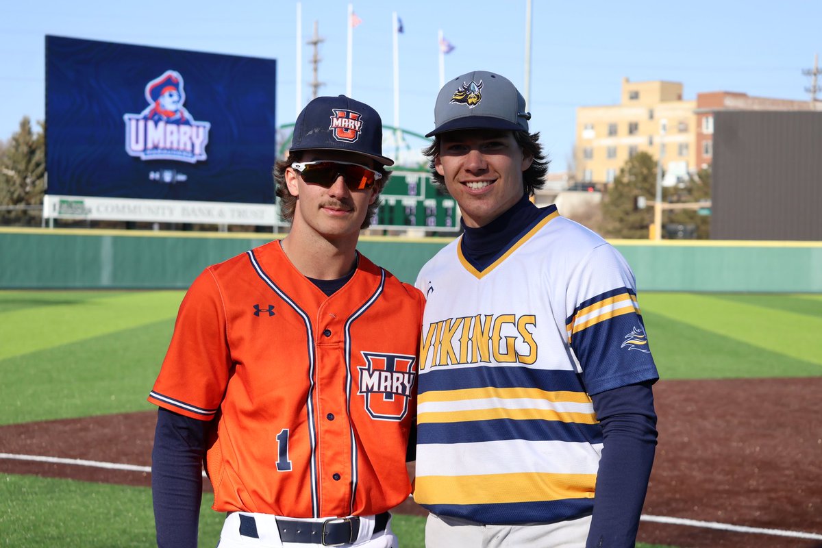 What a great pic after the game! Cullen Wilson and Carter Heinsch