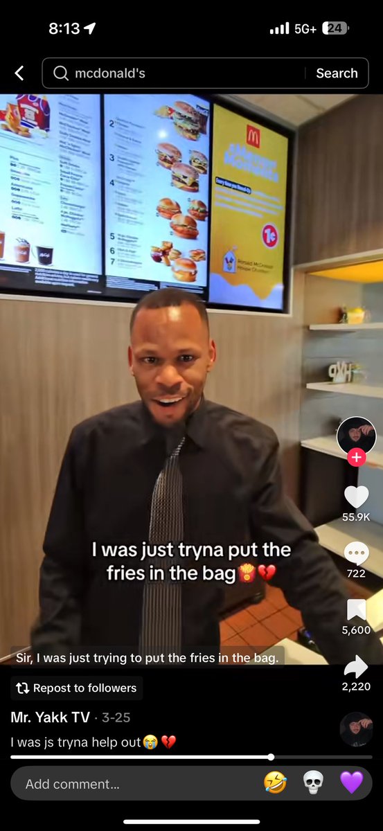 Tell me why <a href="/1v1Me/">1v1Me</a> got my nigga <a href="/dredayy13_/">Dredayy🔥</a> working at McDonald’s 💀💀💀 yall did this nigga wrong🤦🏽‍♂️