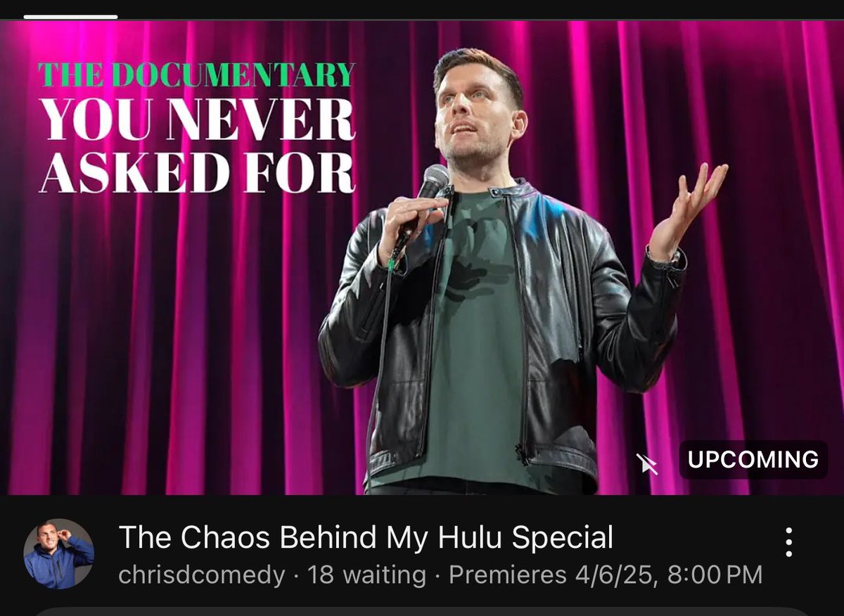 Chris Distefano (@chrisdcomedy) on Twitter photo This is out now babes youtu.be/xb-nL2uTv_E?si… This is out now babes youtu.be/xb-nL2uTv_E?si…