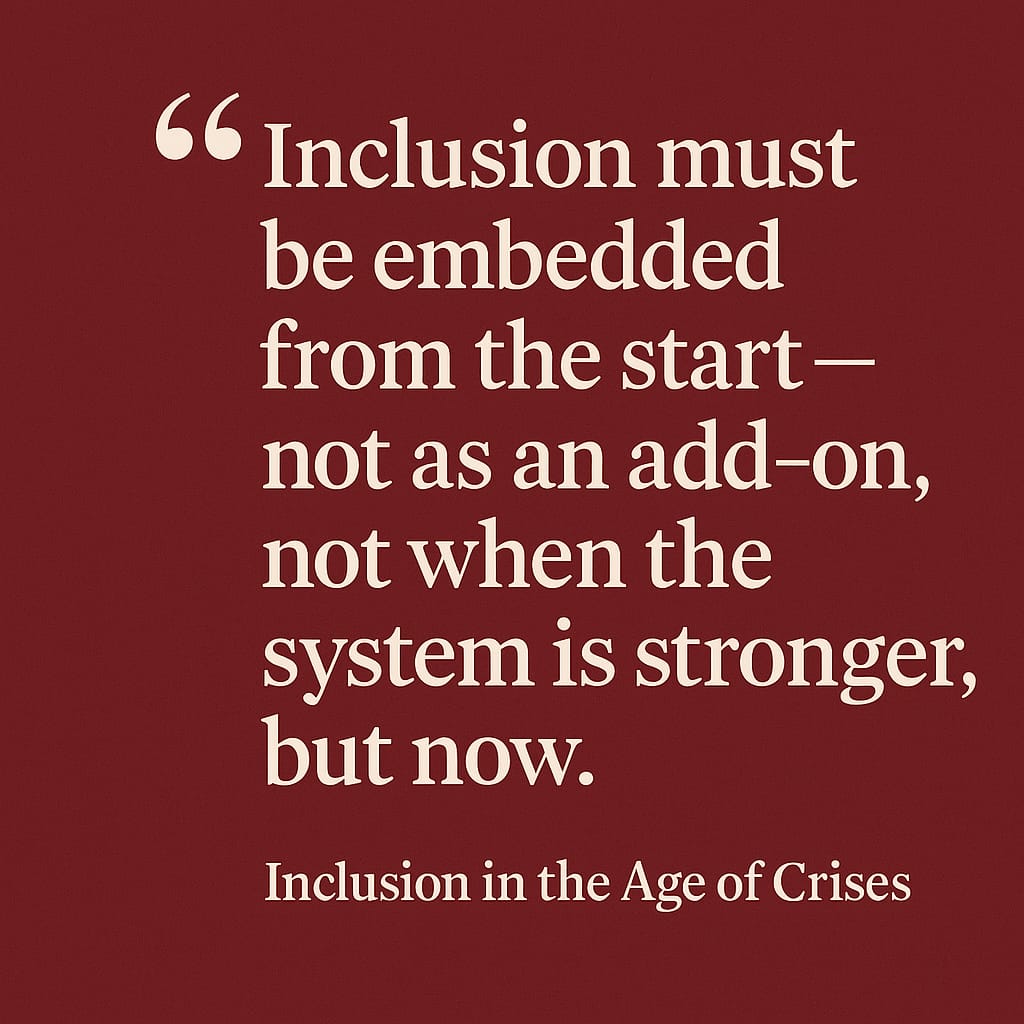 We can’t afford to repeat the mistakes of the Paris Agreement.

#GDS2025 offered a chance — but inclusion must move faster.

I reflect on 5 key lessons for global disability justice, finance, and regional action.

Read more: tinyurl.com/2npkba66

#ClimateJustice
