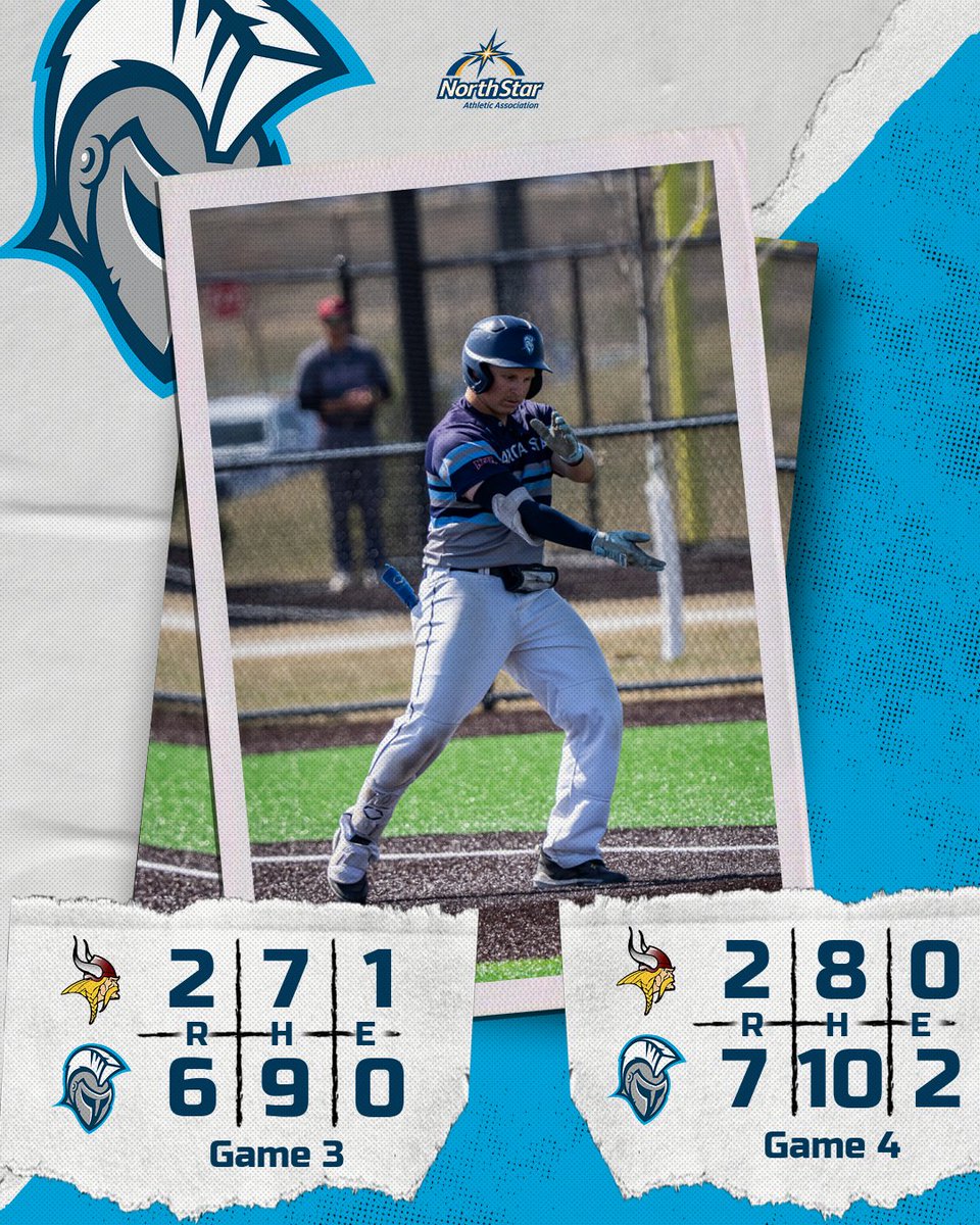 🧹TROJANS SWEEP 🧹

Trojans win 7-2 and sweep VCSU on the weekend in NSAA conference play. Aidan Perry was locked-in in Game 4 going 2-for-2 with 3 walks and 3 RBIs. Trojans look to improve further on their 5-3 conference record next weekend in Dickinson.

#GoTrojans #FinishEmpty