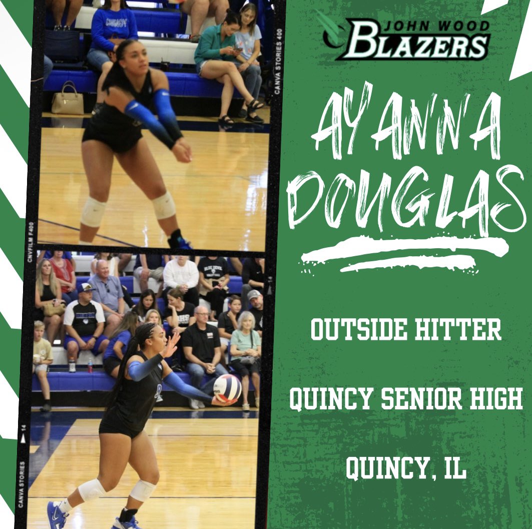 JWCCVB's tweet image. 🚨COMMITMENT ALERT🚨 Ayanna Douglas, an outside hitter from Quincy, IL is our newest Blazer! We can’t be more excited to have her join us next fall!