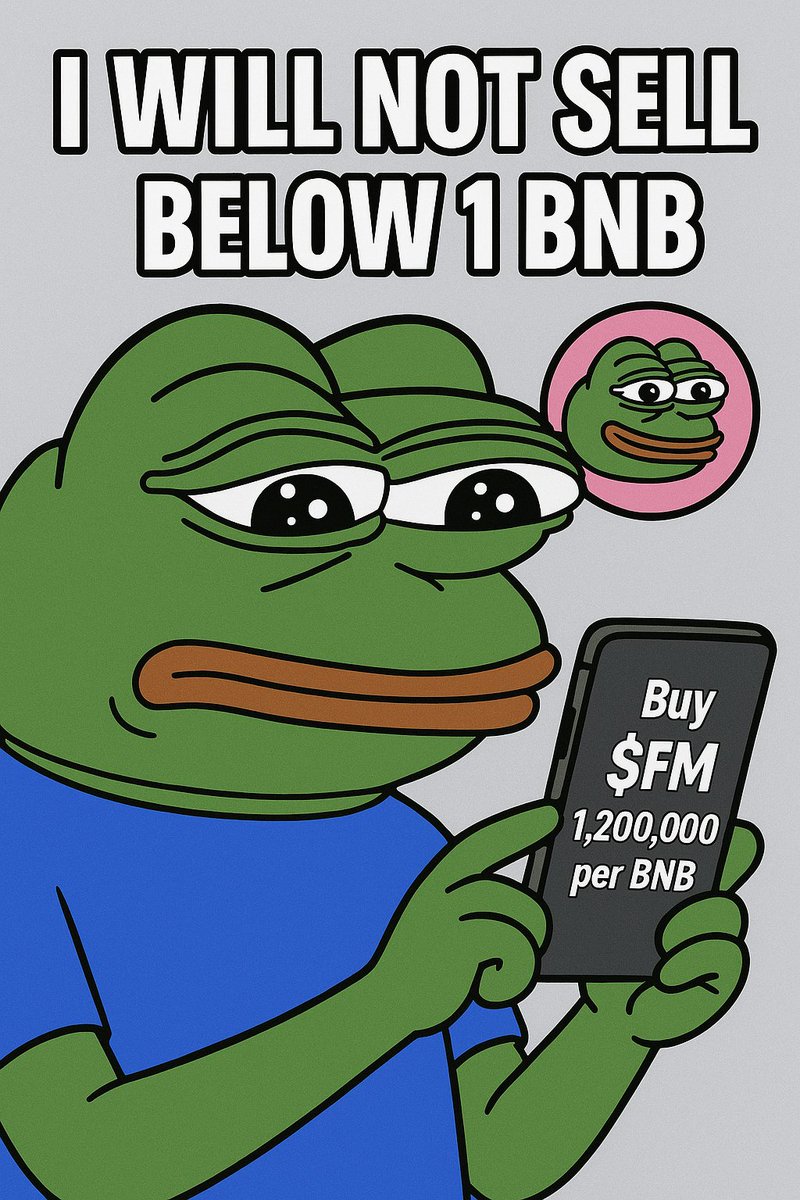 Funding_Meme's tweet photo. “Real $FM holders when someone offers to buy below 1 BNB:

‘I WILL NOT SELL.’

Presale price: 1 BNB = 1,200,000 $FM
Listing price: 1 BNB = 48,000 $FM

Private Sale : BUY https://t.co/2ac2JpS0iG
Website : link https://t.co/A0Z66HMzmj 
Telegram : link https://t.co/a21Becngmn
X : link https://t.co/AjZmCQ9F9B 
Airdrop : https://t.co/tJjJqSjGyg
whitepaper : https://t.co/MwC9muL4vV
.
.
.
.
.
.
.
.
.
.
.
.
.
.
#CryptoPresale #TokenPresale #PresaleAlert #CryptoLaunch #NewCryptoProject #CryptoOpportunity #EarlyInvestors #DeFiLaunch #BlockchainPresale #CryptoGems #DYOR #Airdrop #Whitelist #IDO #ICO #CryptoAlpha #CryptoTrends #LaunchSoon #ToTheMoon #Crypto #CryptoNews #Altcoins #DeFi #Web3 #CryptoCommunity #CryptoInvesting #CryptoTrading #BinanceSmartChain #FundingMeme #NoKYC #DeFiFunding #CryptoPresale #FMtoken

We know what we hold.”