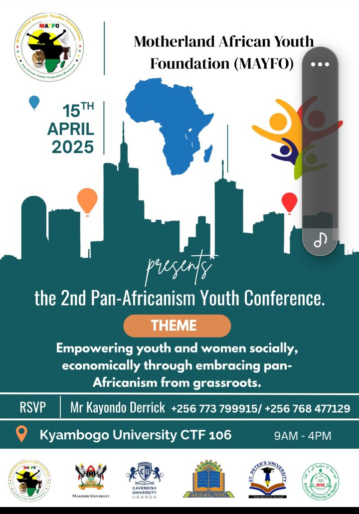 MotherlandUg's tweet photo. It's yet another conference! MAYFO's gathering at Kyambogo University is calling all youth members &amp; stakeholders! Join us for insightful discussions, networking opportunities, and collective action. Let's make a difference together! #MAYFO #KyambogoUniversity https://t.co/46HFoyInwu