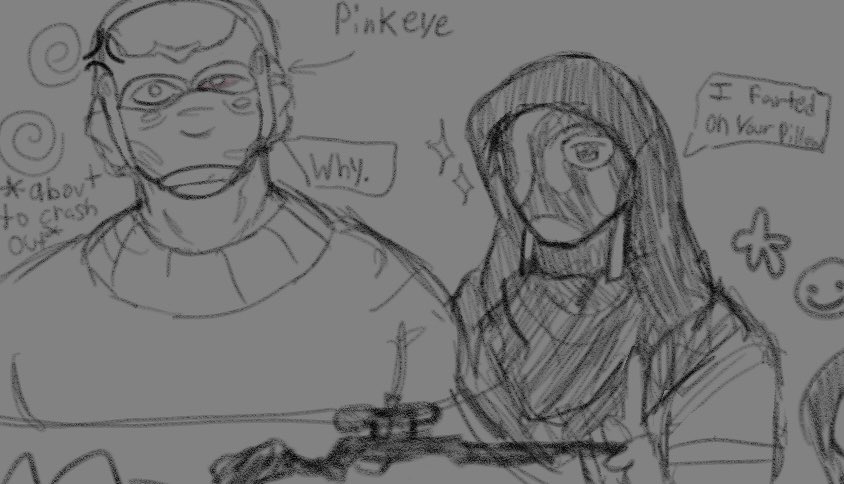 pupphouse's tweet image. i have to restart my TikTok account.. kms💔 (doodle of my oc and nikto)