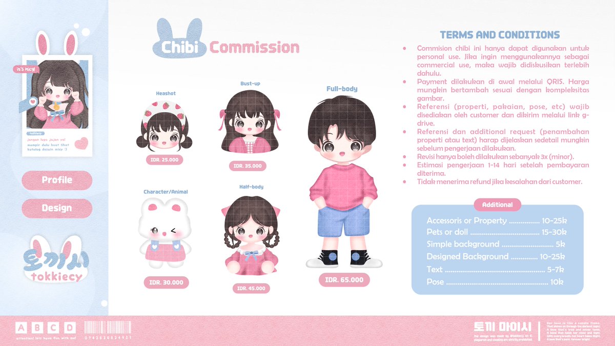ᯓᡣ𐭩 A repost will be highly appreciated 🎀˚˖

안녕하세요! Micy sudah open by request lagi khusus untuk layout dan commis chibi. Limited slot, akan tutup setelah dirasa cukup. Jangan lupa cek ALT ya. ʚ₍ᐢ. .ᐢ₎ɞ

#zonauang #zonajajan
