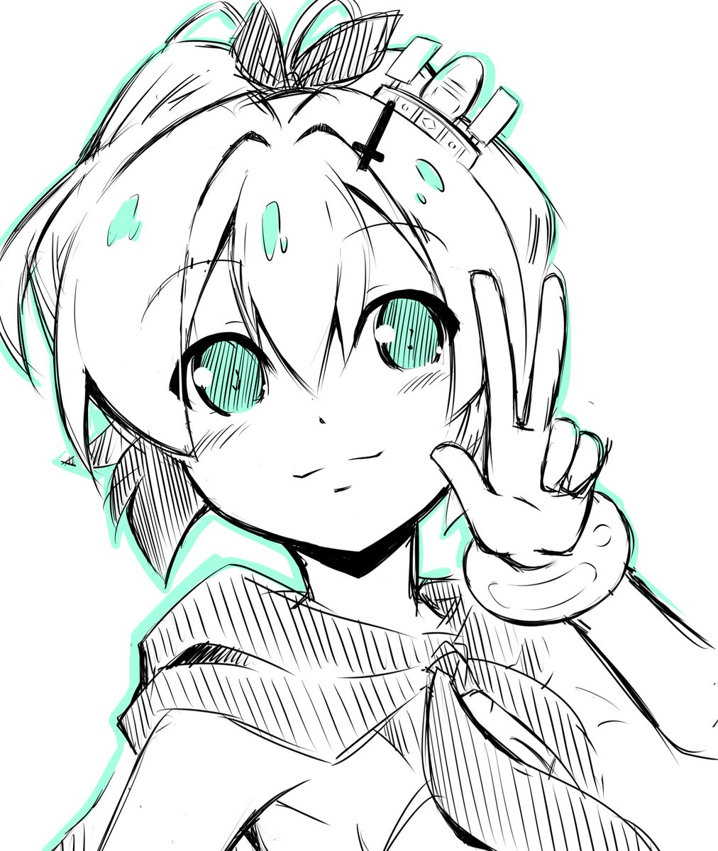 ジャベリン(アズールレーン) 「おはよございます!朝のお絵描きジャベリンです。今週もがんバルス #アズールレーン」|misoピエロ@C101お疲れ様でした！のイラスト