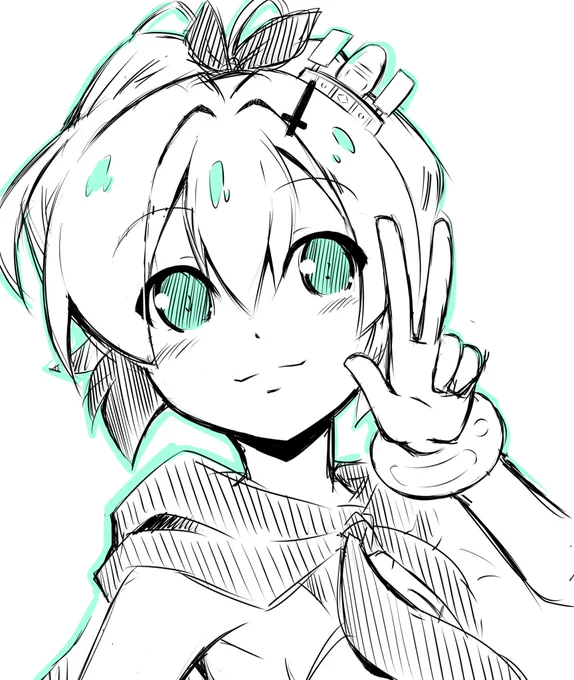 おはよございます!朝のお絵描きジャベリンです。今週もがんバルス #アズールレーン 