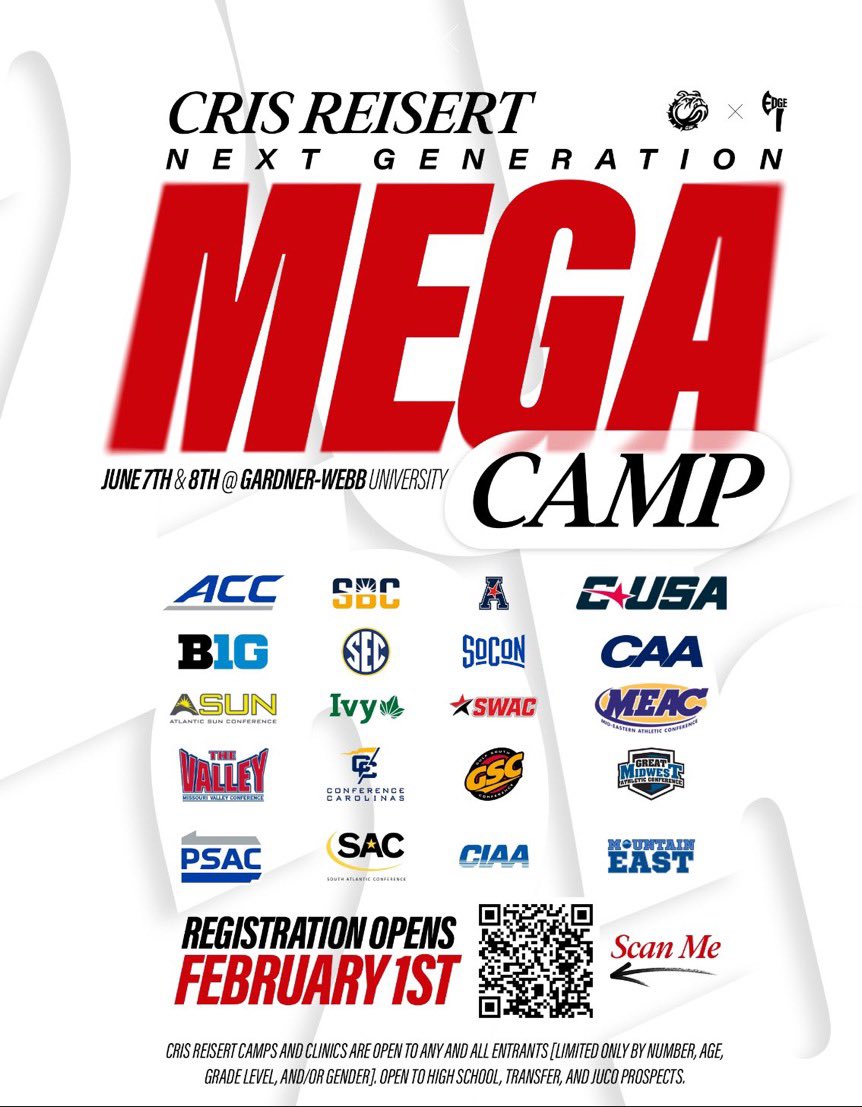 Frank Gomez (@fraank_239) on Twitter photo I will be attending <a href="/GWUFootball/">Gardner-Webb Football</a>’s Mega camp on June 8th!
<a href="/MackCMitchell1/">Mack C. Mitchell</a> <a href="/CoachTylerJohns/">Tyler Johns</a> <a href="/CoachEdwards_70/">Chris Edwards</a> <a href="/CoachHarris_/">Chris Harris</a> <a href="/PrepRedzoneFL/">Prep Redzone Florida</a> <a href="/247recruiting/">247Sports Recruiting</a> <a href="/ECSsports/">ECS Sports</a> I will be attending <a href="/GWUFootball/">Gardner-Webb Football</a>’s Mega camp on June 8th!
<a href="/MackCMitchell1/">Mack C. Mitchell</a> <a href="/CoachTylerJohns/">Tyler Johns</a> <a href="/CoachEdwards_70/">Chris Edwards</a> <a href="/CoachHarris_/">Chris Harris</a> <a href="/PrepRedzoneFL/">Prep Redzone Florida</a> <a href="/247recruiting/">247Sports Recruiting</a> <a href="/ECSsports/">ECS Sports</a>