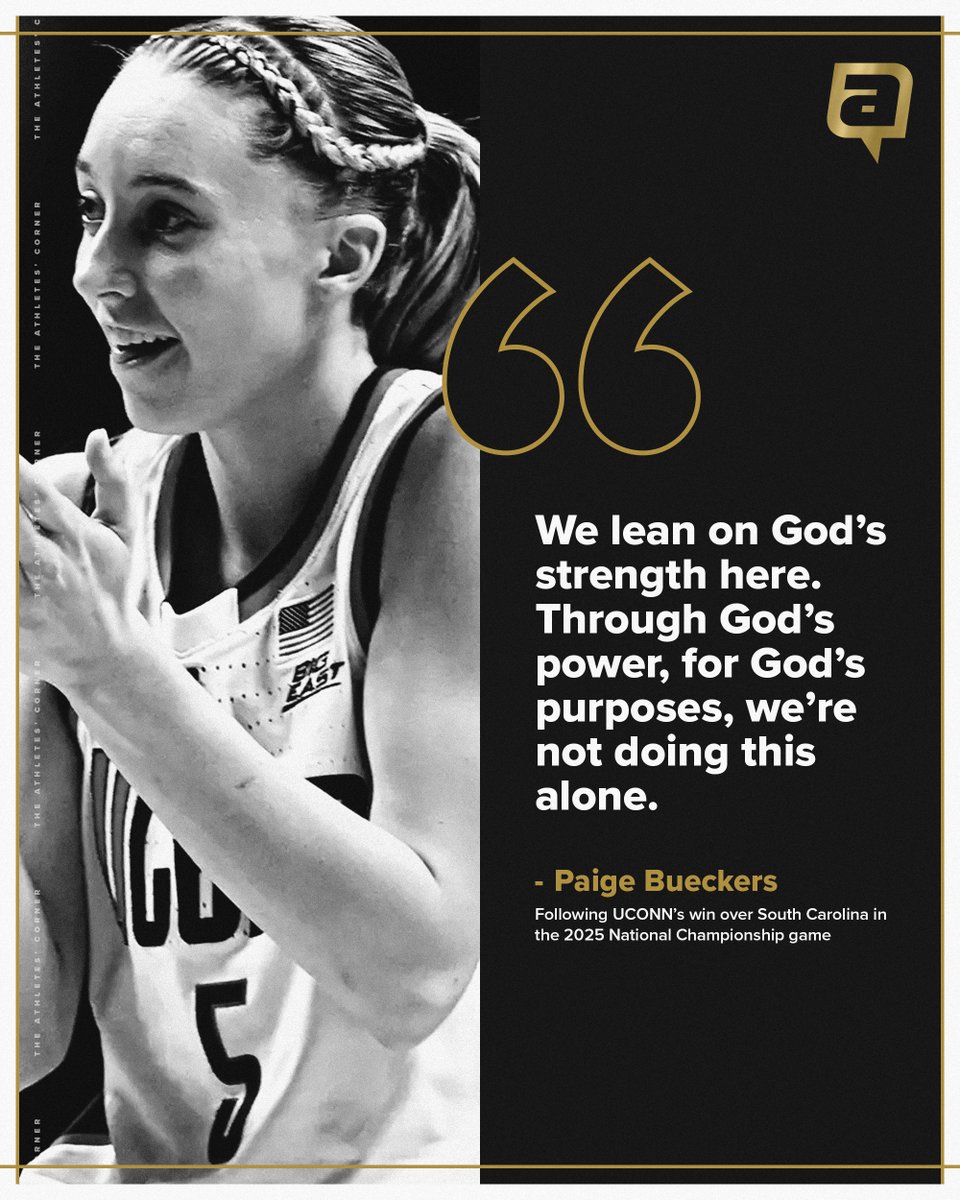 The Athletes' Corner (@athletescorner_) on Twitter photo Closing out her college career with a National Title, <a href="/paigebueckers1/">Paige Bueckers</a> talked about the team's reliance on God through their tournament run π Closing out her college career with a National Title, <a href="/paigebueckers1/">Paige Bueckers</a> talked about the team's reliance on God through their tournament run π