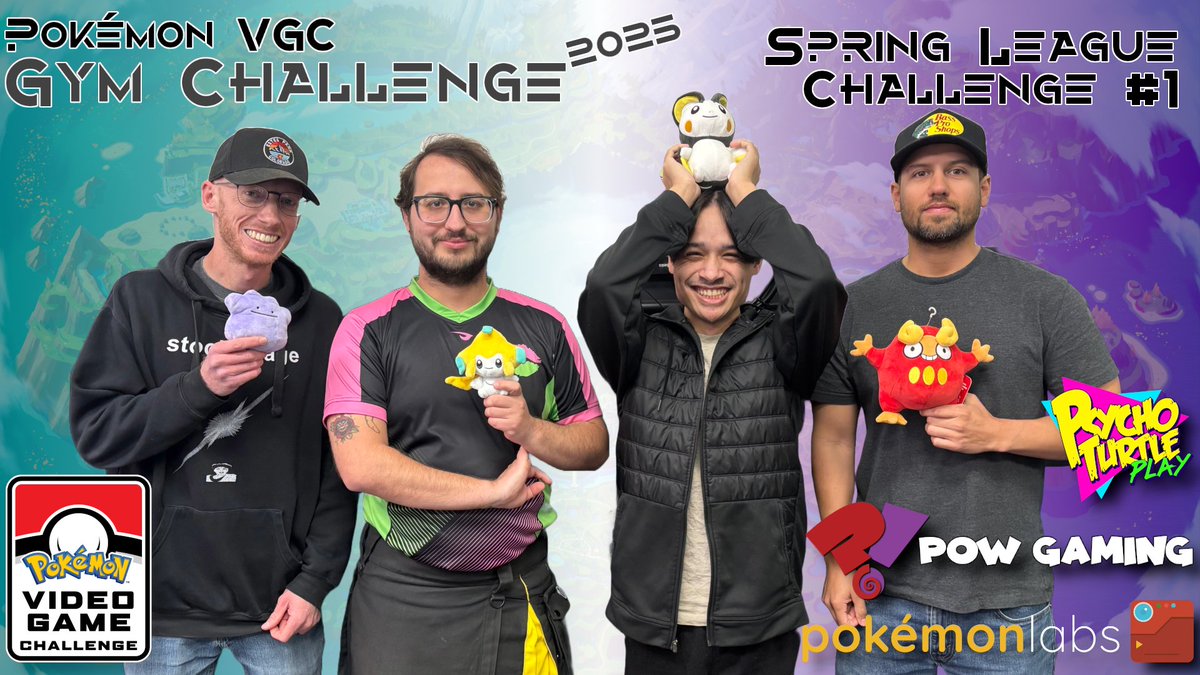 Our 1st Spring season League Challenge is complete!
Congrats to the TOP 4!
<a href="/pokemonlabs/">pokémonlabs</a>, <a href="/terrbear875/">Terrbear</a>, and I will be back on April 27th for another League Challenge!
Be sure to sign-up for it!
start.gg/gymchallenge