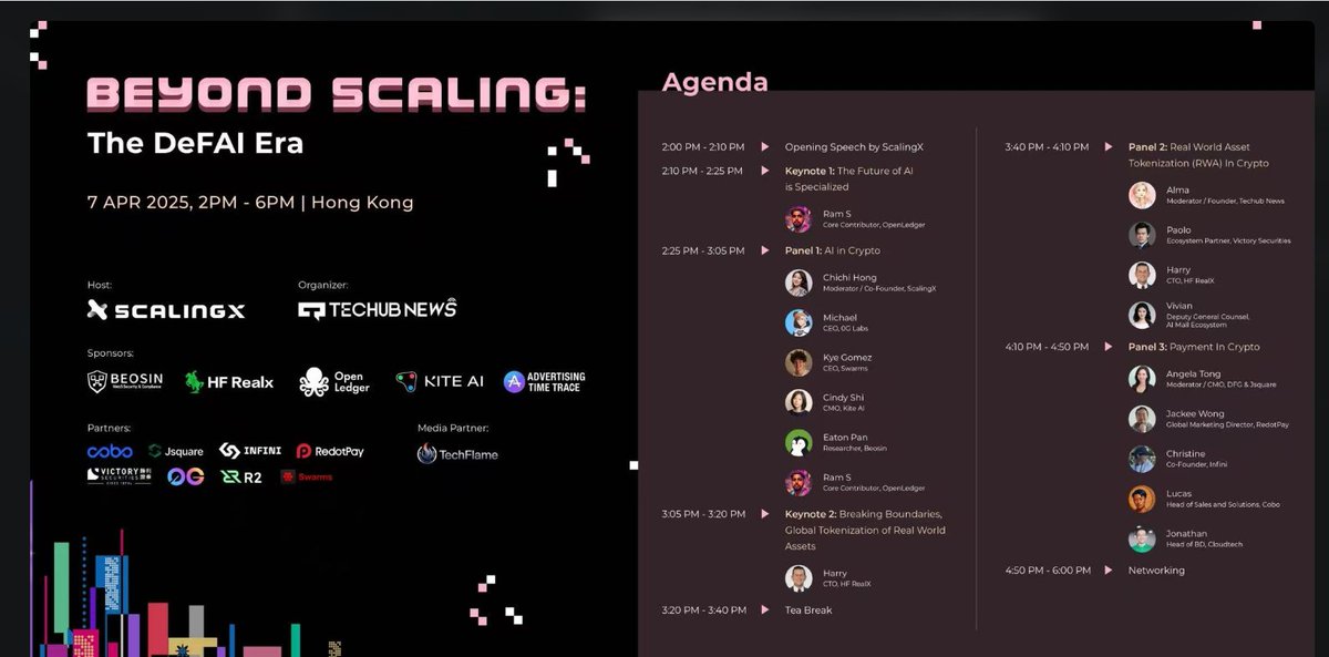 With <a href="/KyeGomezB/">Kye Gomez (swarms)</a>  just today！！🥳🥳
🤖Deep dive into the DeFAI Era of AI, Real-World Assets (RWA), and Payments in the Web3 landscape.#DeFAI
 <a href="/swarms_corp/">swarms</a> $SWARMS