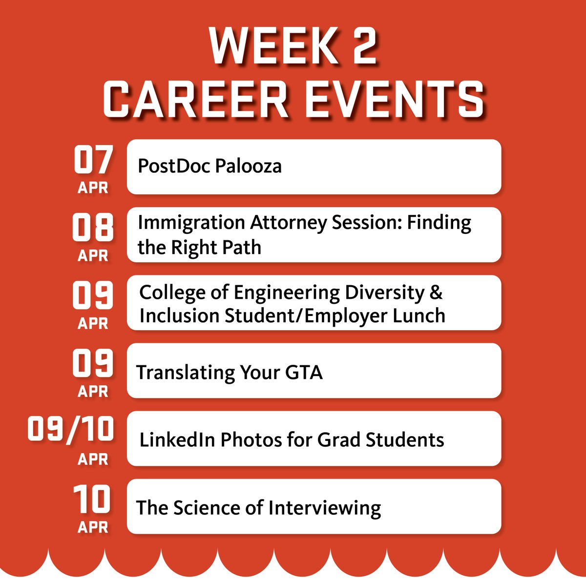 This spring term, don’t forget to stop to smell the flowers…and go to a career event! 🌼 This week, discuss diversity, practice interviewing, get professional headshots, and more! Learn more at career.oregonstate.edu/career-events 

#career #interview #tip #oregonstate #gobeavs #spring