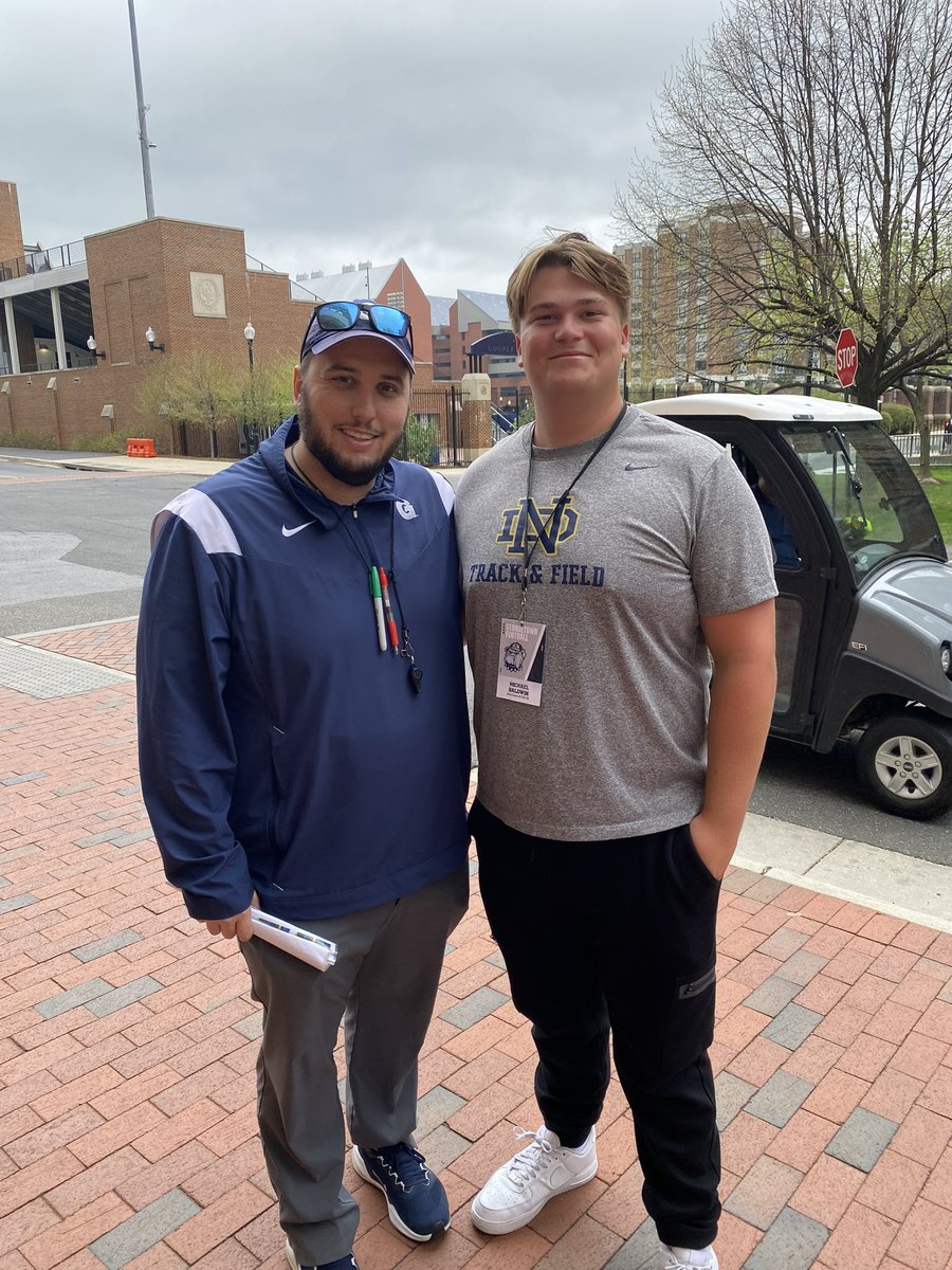 mikeybaldwinn's tweet image. Had a great time at @HoyasFB Junior Day! Thank you @CoachPartin for the insight and conversation. Can’t wait to be back on campus.