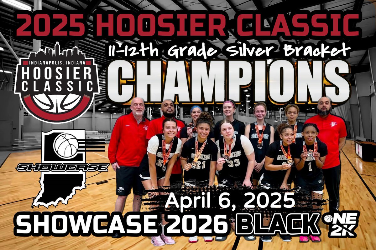 Coach Gorman (@coachbgorman) on Twitter photo #ShowcaseBasketball #AAU ⛹🏻♀️
IN Showcase 2026 Black NE2K
#HoosierClassic2025 🥇 🥇 🥇
<a href="/NE2KHoops/">NE2KHoops</a> <a href="/NE2K_Rich/">NE2K Rich</a> 🏀
<a href="/coachbeckett/">IGBRR Hoops</a> <a href="/IGBRRMedia/">IGBRR Media</a>
<a href="/CertifiedBball/">Certified Basketball</a> <a href="/MasonHAsher/">Mason Asher</a>
<a href="/Ohio_Basketball/">OhioBasketball.com</a> <a href="/PGHAkeem/">Akeem Webb</a>
<a href="/JrAllStarBB/">Jr. All-Star Girls Basketball</a> <a href="/BJBradley279/">Brandon Bradley</a>
<a href="/TweetsbyCoachP/">William Payne</a> <a href="/MHS_Girls_/">Midwest Hoops Spotlight</a>
<a href="/JLBphotos1/">Julie L Brown Photography ‘Portraits in Motion’</a> <a href="/PGHIndiana/">Prep Girls Hoops Indiana</a> #ShowcaseBasketball #AAU ⛹🏻♀️
IN Showcase 2026 Black NE2K
#HoosierClassic2025 🥇 🥇 🥇
<a href="/NE2KHoops/">NE2KHoops</a> <a href="/NE2K_Rich/">NE2K Rich</a> 🏀
<a href="/coachbeckett/">IGBRR Hoops</a> <a href="/IGBRRMedia/">IGBRR Media</a>
<a href="/CertifiedBball/">Certified Basketball</a> <a href="/MasonHAsher/">Mason Asher</a>
<a href="/Ohio_Basketball/">OhioBasketball.com</a> <a href="/PGHAkeem/">Akeem Webb</a>
<a href="/JrAllStarBB/">Jr. All-Star Girls Basketball</a> <a href="/BJBradley279/">Brandon Bradley</a>
<a href="/TweetsbyCoachP/">William Payne</a> <a href="/MHS_Girls_/">Midwest Hoops Spotlight</a>
<a href="/JLBphotos1/">Julie L Brown Photography ‘Portraits in Motion’</a> <a href="/PGHIndiana/">Prep Girls Hoops Indiana</a>
