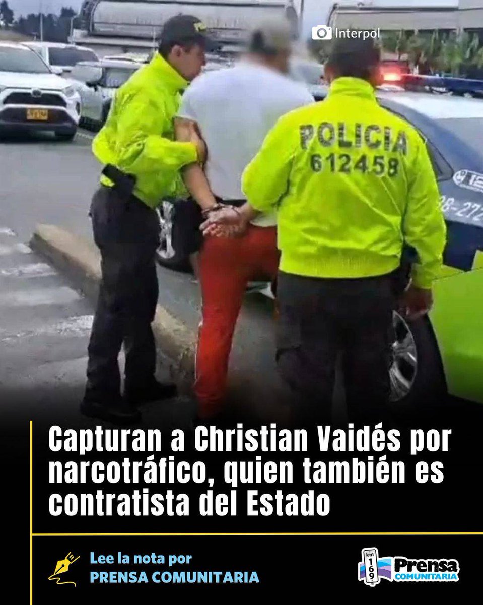 PrensaComunitar's tweet photo. El guatemalteco Christian Vaidés Fion fue capturado en Colombia, requerido por Estados Unidos por asociación ilícita y distribución de cocaína. 

Vaidés Fion, además, es proveedor del Estado desde el año 2020 ganando adjudicaciones por Q217,339,239.43.

Acá te contamos más ⬇️ 

https://t.co/GgqjrfMwfa