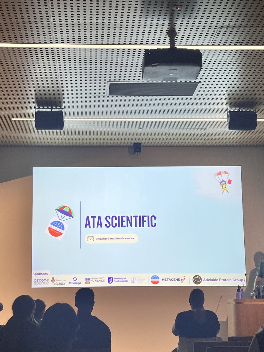 AdelaideProtein's tweet image. ✨ A huge thank you to everyone who joined the Adelaide Protein Group Networking Event!

Special shoutout to @SA_genomics , @adelaidebiobank &amp;amp; @ATAScientific  for sharing insights into their technologies. More highlights &amp;amp; service provider features coming soon!