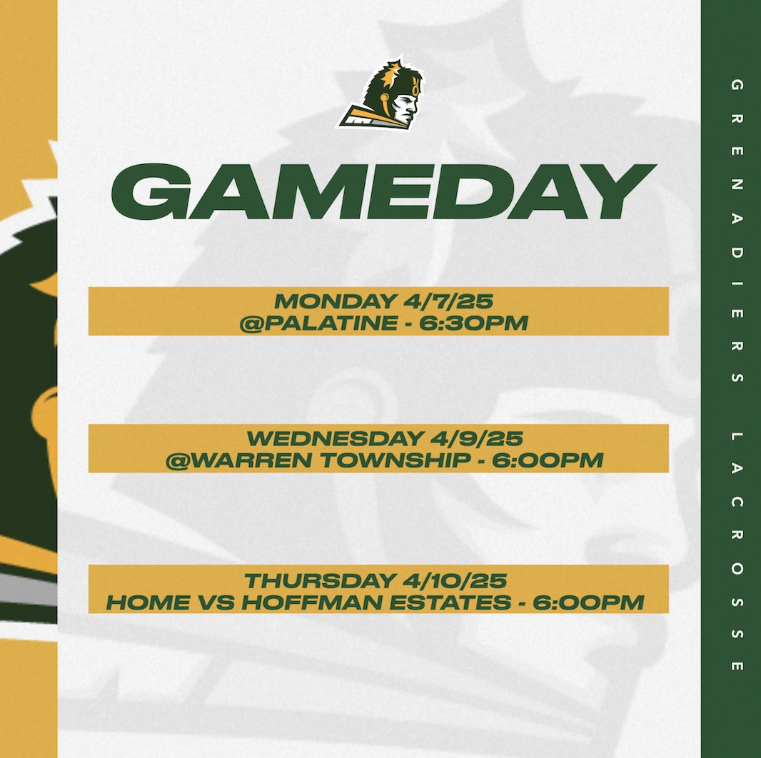 Big week ahead! Come out and show your support! <a href="/GrenAthletics/">Elk Grove High School Athletics</a>