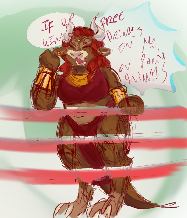 emerizard's tweet image. A silly #TitanTakedown fanart of Thea Kittleroo because i think her design is very cool and i love her so far :D/