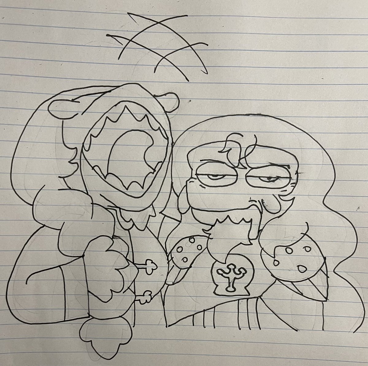 SinfulCicel's tweet image. I’ve decided to share my main male Amphibia oc, Aeros, so have some old doodles featuring Fiona, his love interest, Orcal, his older brother, and Heather, his mother

Fiona (the frog) belongs to @NoxidamXV 

#amphibia #amphibiafanart #amphibiaoc