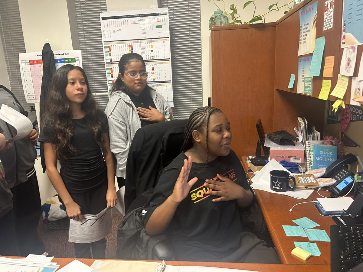 Proud principal to watch our 5th graders lead our weekly video announcements on their own!!! They were courageous and accepted the challenge of sitting the principal’s seat to take over! They are not the leaders of the future, they are leaders of the present!