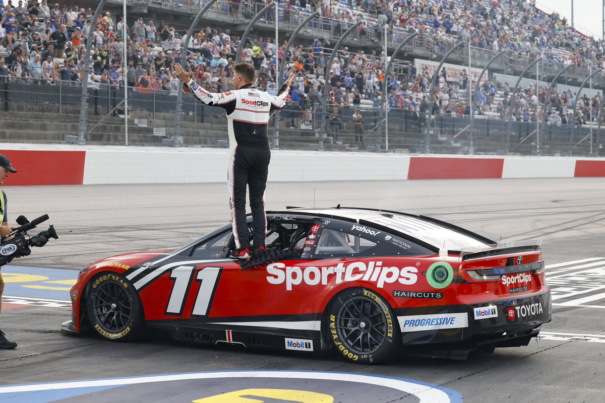 Joe Gibbs Racing (@joegibbsracing) on Twitter photo Brought out the broom for the second time this year!🧹
<a href="/SportClips/">Sport Clips Haircuts</a> | <a href="/dennyhamlin/">Denny Hamlin</a> | <a href="/MenardsRacing/">Menards Racing</a> | <a href="/BrandonJonesRac/">Brandon Jones</a> Brought out the broom for the second time this year!🧹
<a href="/SportClips/">Sport Clips Haircuts</a> | <a href="/dennyhamlin/">Denny Hamlin</a> | <a href="/MenardsRacing/">Menards Racing</a> | <a href="/BrandonJonesRac/">Brandon Jones</a>