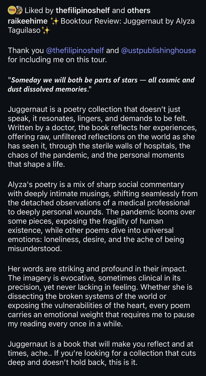 This one is @raikeehime’s review 🥰 thank you! ☺️🩵