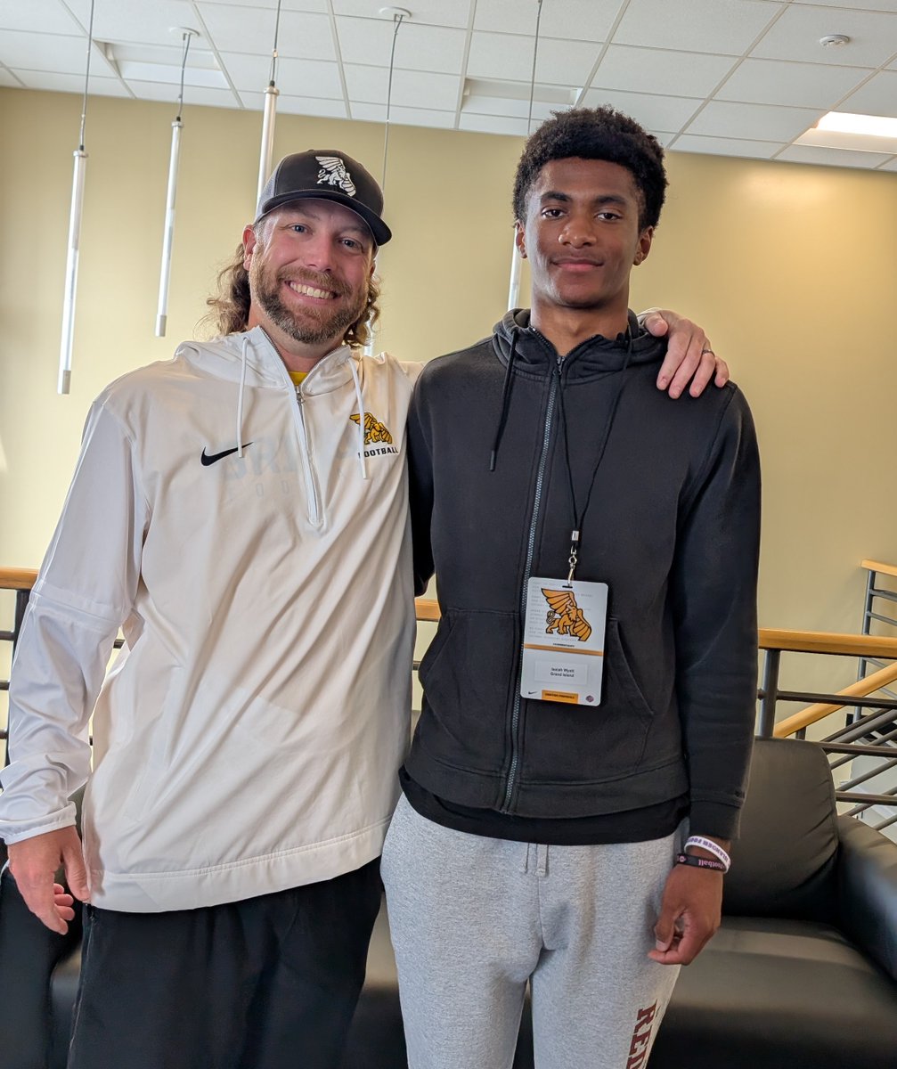 Isaiah Wyatt (@isaiahwyatt80) on Twitter photo I had a great Junior day Saturday at Missouri Western! 🔥 Thanks for the invite Coach McQuillan! Great meeting and talking to you, Coach Johnson and Coach Vera! <a href="/coachmcquillan/">Coach McQuillan</a> <a href="/EcoachJ/">Erik Johnson</a> <a href="/victor_vera2/">Coach V</a> <a href="/MWSU_Football/">Missouri Western Football</a>
Looking forward to coming back for Camp! I had a great Junior day Saturday at Missouri Western! 🔥 Thanks for the invite Coach McQuillan! Great meeting and talking to you, Coach Johnson and Coach Vera! <a href="/coachmcquillan/">Coach McQuillan</a> <a href="/EcoachJ/">Erik Johnson</a> <a href="/victor_vera2/">Coach V</a> <a href="/MWSU_Football/">Missouri Western Football</a>
Looking forward to coming back for Camp!