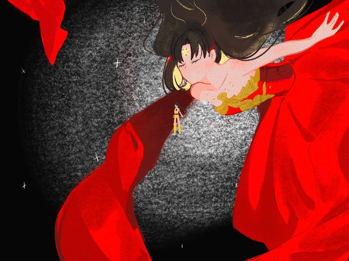 원시 우주에서 빛나는 왕관