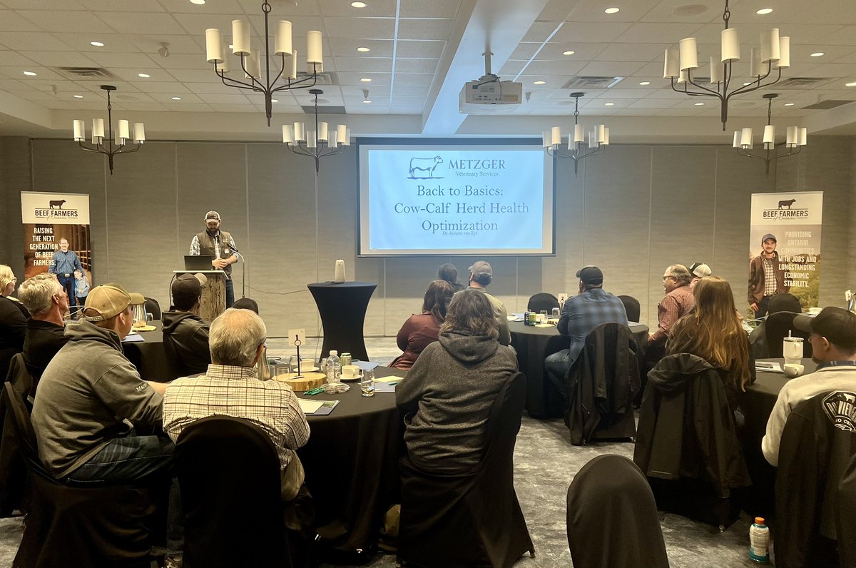 There was a great mix of new &amp; experienced beef farmers at the Elora Back to Basics. This allowed for insightful peer learning and sharing lots of helpful tips &amp; tricks. Time is running out to register to join us in Selby on April 12th. 
ontariobeef.com/farmer-hub/eve…