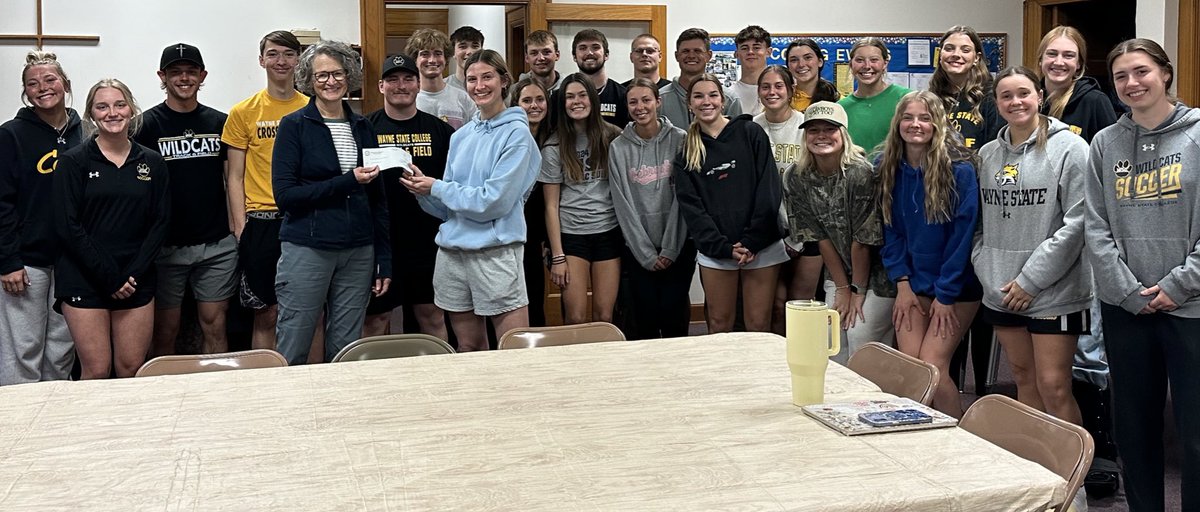 Tonight we presented a check including the money raised from our Pie in The Face event to the Wayne Backpack Program! Thank you again to all who donated! 😸