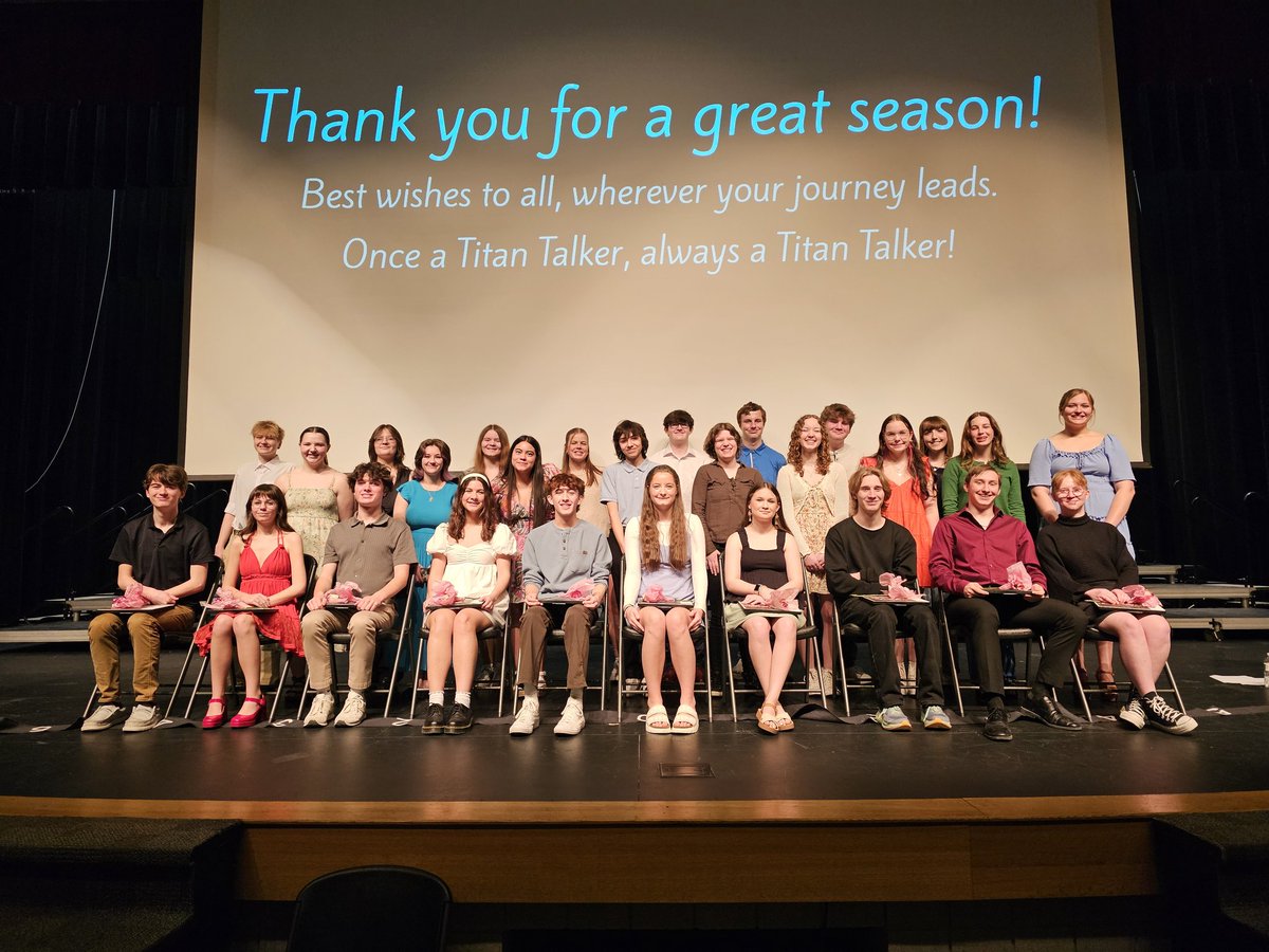 Today we honored the largest senior class we've ever had. Ten Titans have worked so hard and given so much. Their legacy will inspire greatness and will help so many find their voice. Thank you to our seniors!!!