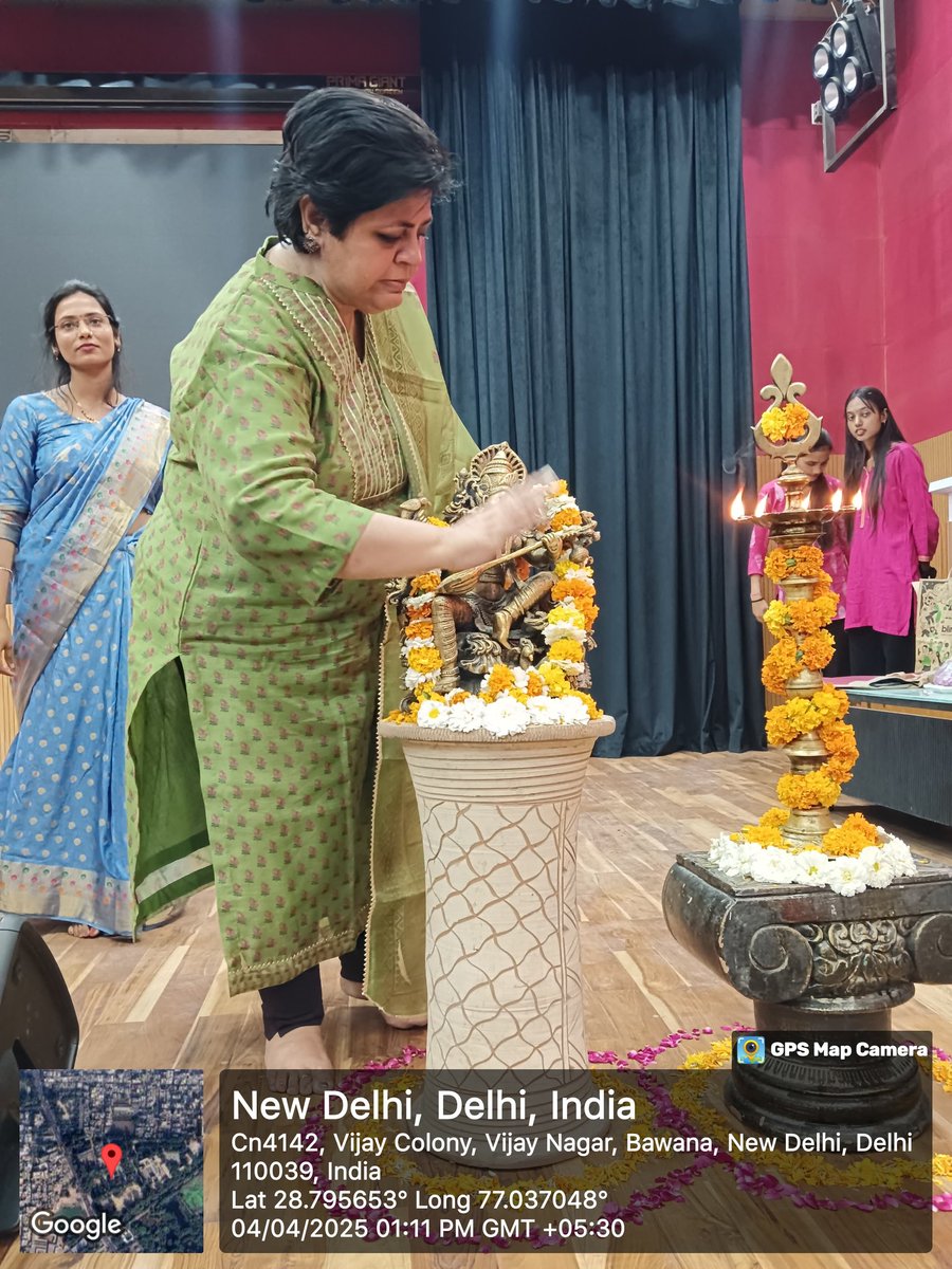 AditiMahavidya1's tweet image. Prof.Ranjan Kumar Tripathi, Dean Student Welfare and Joint Dean of Colleges, University of Delhi delivered lecture on The Role of Indian Knowledge System in Viksit Bharat on April 4 2025 in college Auditorium.
#ViksitBharat
#IndianKnowledge