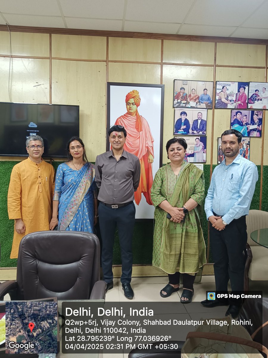 AditiMahavidya1's tweet image. Prof.Ranjan Kumar Tripathi, Dean Student Welfare and Joint Dean of Colleges, University of Delhi delivered lecture on The Role of Indian Knowledge System in Viksit Bharat on April 4 2025 in college Auditorium.
#ViksitBharat
#IndianKnowledge