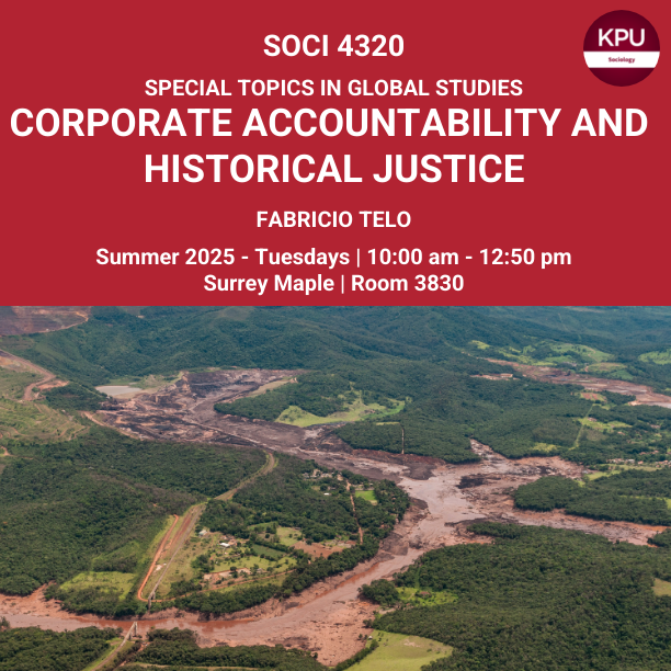 Summer course: Corporate Accountability and Historical Justice

⁨We will study mechanisms developed in different countries to hold corporations accountable for their actions, particularly human rights violations and environmental degradation. Taught by Fabricio Telo.

<a href="/KPUmedia/">KPU News</a>